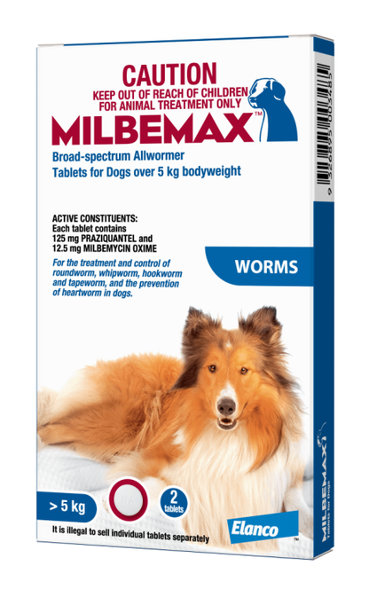 Milbemax Allwormer for Dogs over 11lbs (5kg) - 2 pack
