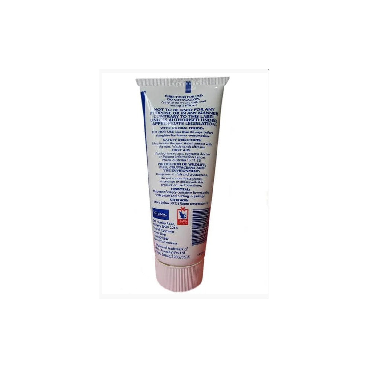 Virbac Septicide Antiseptic Cream 100g – back of pack