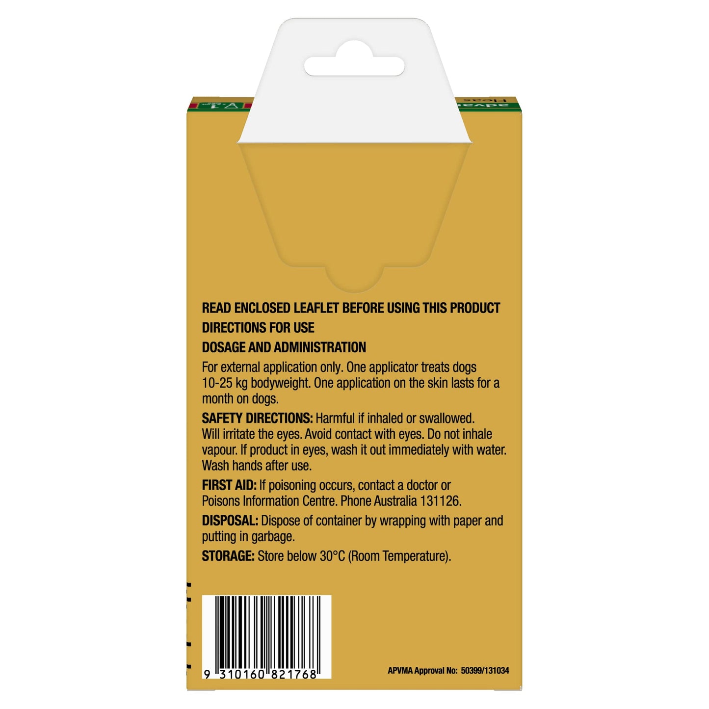 Advantage Dog Health Advantage™ Red for Large Dogs 10-25kg