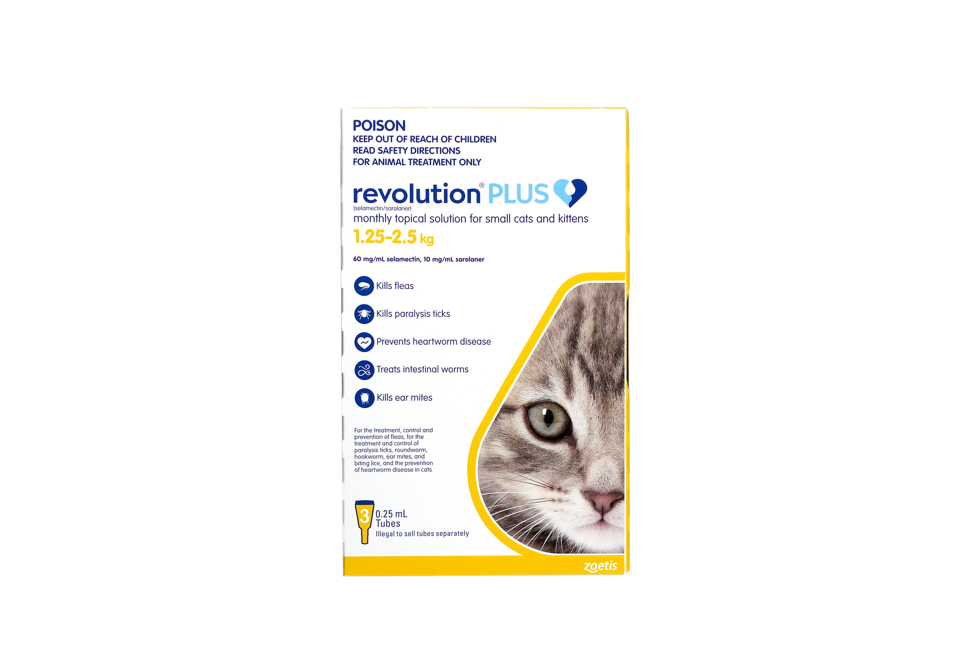 Revolution Plus for Cats, lbs, (Yellow)