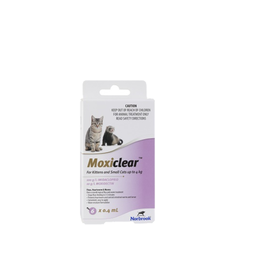 Moxiclear Spot On For Kittens & Small Cats Less than 8.8 lbs Purple