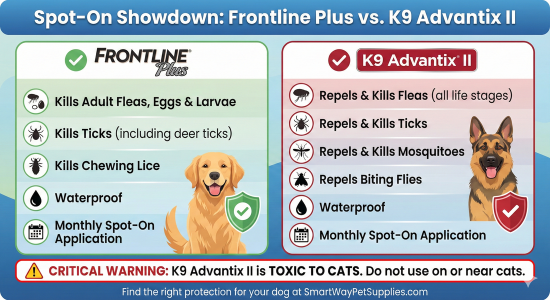 Frontline Plus vs. K9 Advantix II: The Ultimate Spot-On Comparison Guide
