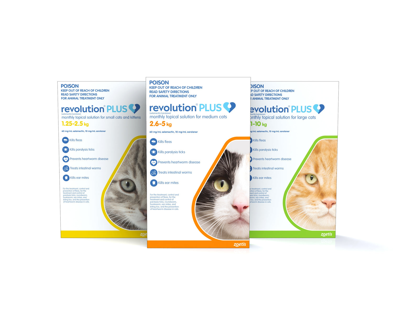 Revolution Plus Flea, Tick & Heartworm Prevention for Cats