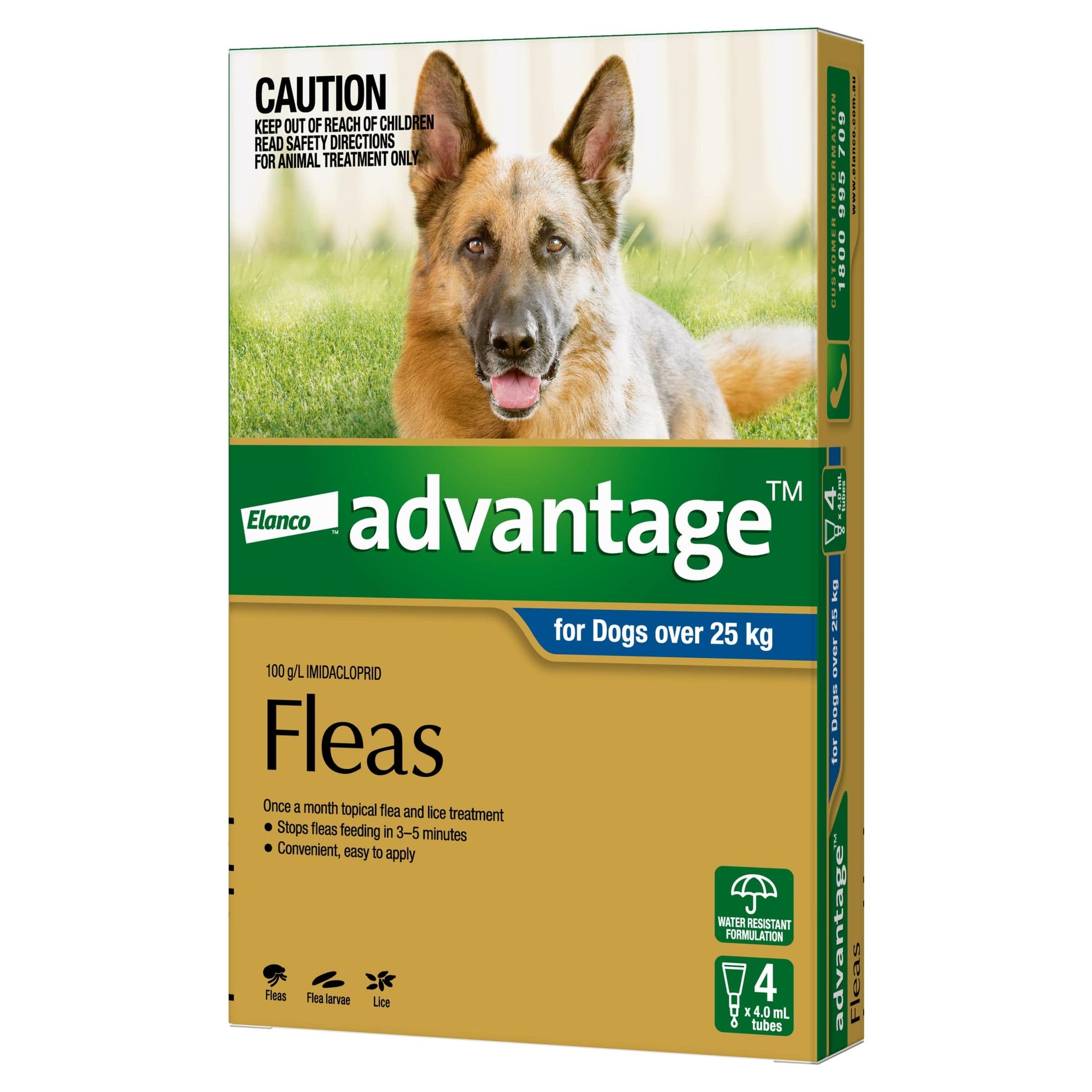 Advantage Blue for Extra Large Dogs over 55 lbs – monthly flea treatment spot-on