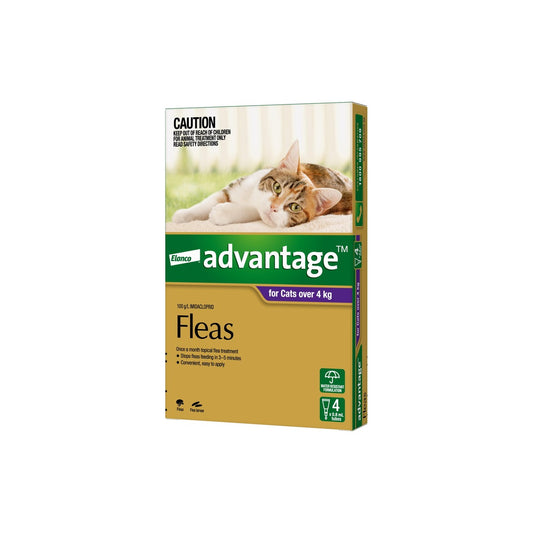 Advantage For Cats over 9lbs 4kg Purple – front of pack – front of pack