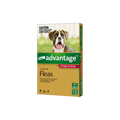 Advantage For Dogs 22.1-55lbs 10-25kg – front of pack – front of pack