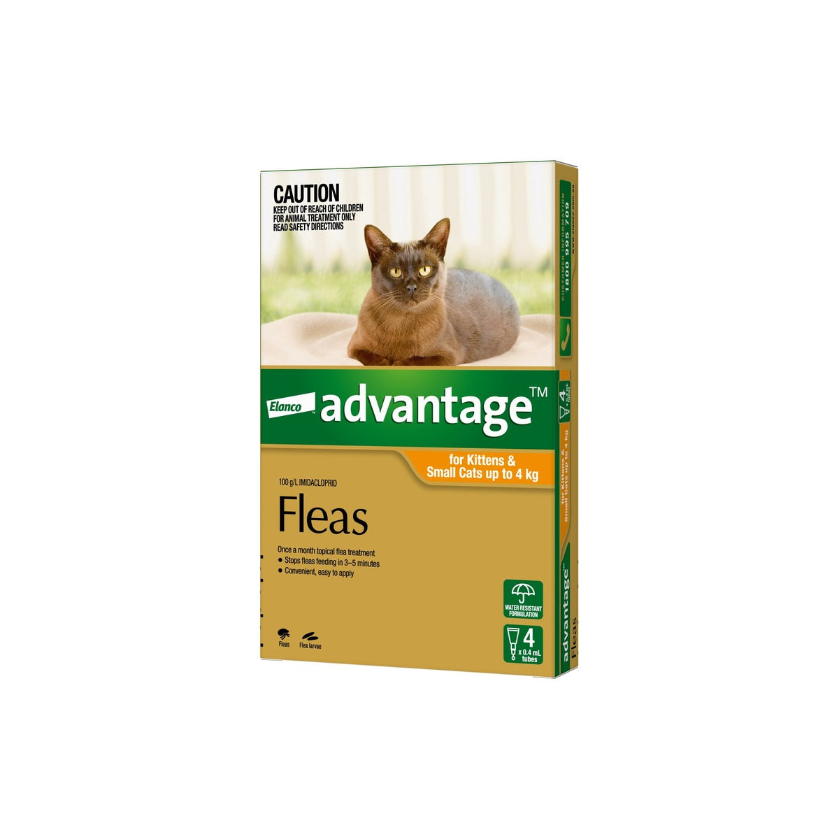 Advantage For Kittens Cats Up To 9lbs 0-4kg – front of pack