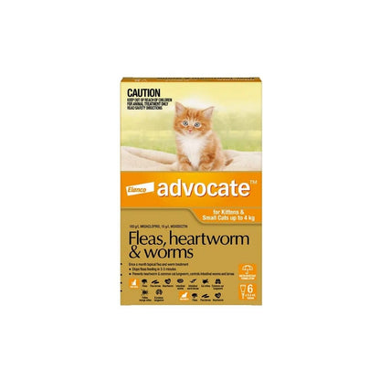 Advocate Spot-On for Kittens Small Cats Up to 9 lbs Orange Pack – front of pack – front of pack
