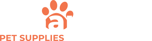 Orange paw print logo with a house icon and "PET SUPPLIES" text.