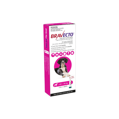 Bravecto Spot On Dog Extra Large 88-123lbs Pink – front of pack – front of pack