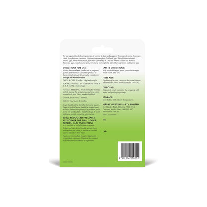 Endogard Small Dogs Cats 5kg – back of pack – back of pack