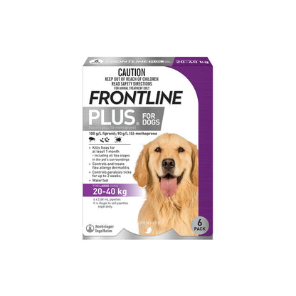 Frontline Plus for Large Dogs 45-88 lbs - Purple – front of pack – front of pack