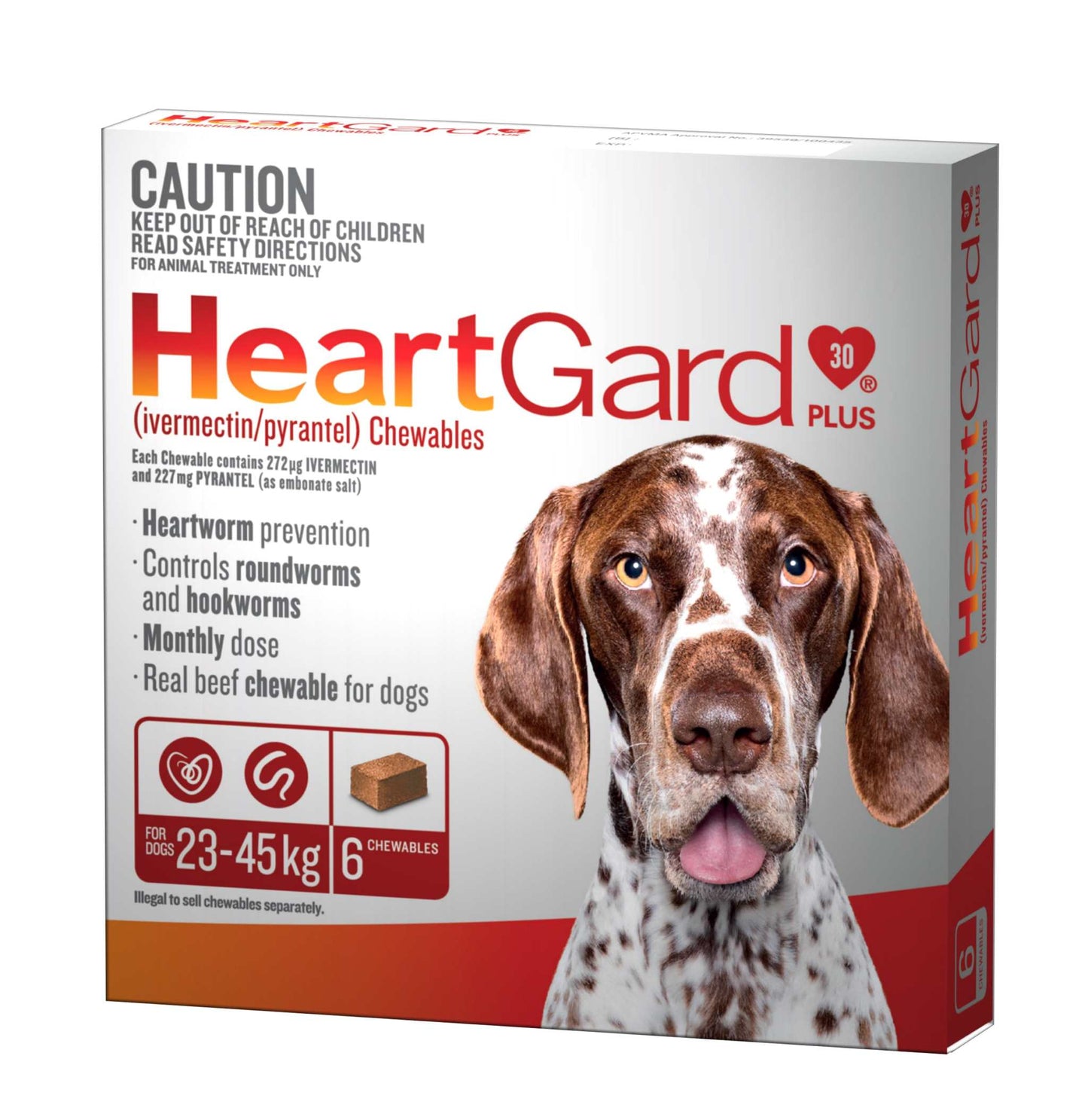 HeartGard Plus for Large Dogs 51-100 lbs – monthly heartworm and worm prevention chewable