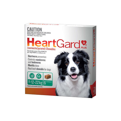 HeartGard Plus Medium Dogs 12-22kg Green – front of pack – front of pack