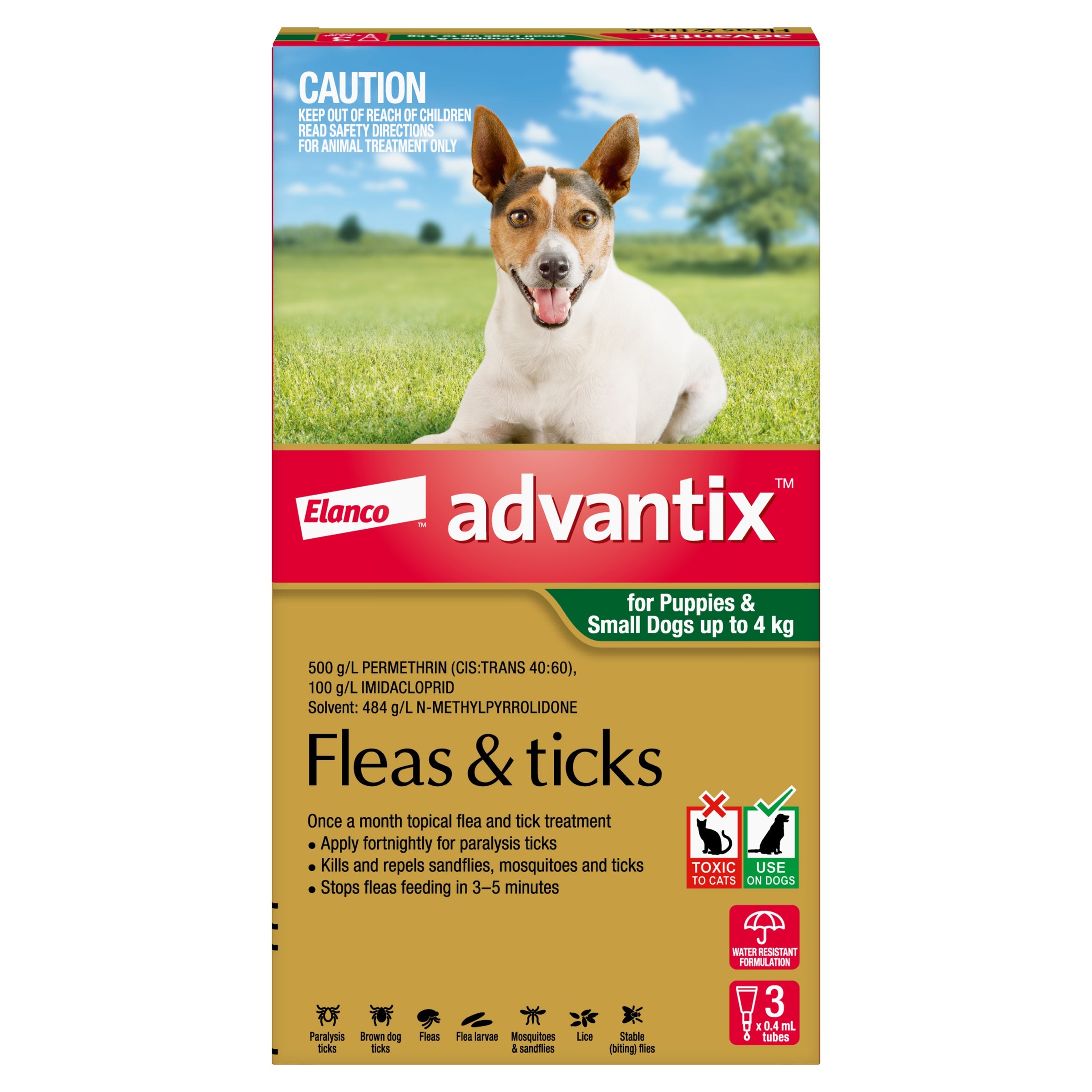 K9 Advantix for Small Dogs Up to 8.8 lbs – Monthly Flea, Tick