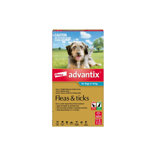 K9 Advantix For Dogs 8.9-21lbs 4-10kg – front of pack – front of pack