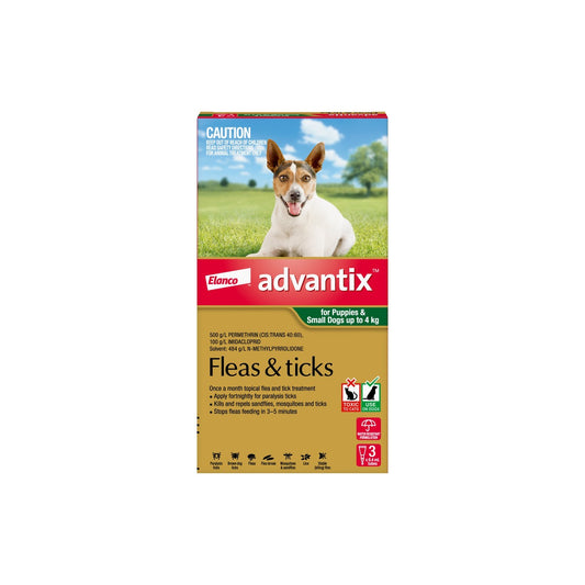 K9 Advantix For Dogs Up To 8.8lbs 0-4kg – front of pack – front of pack