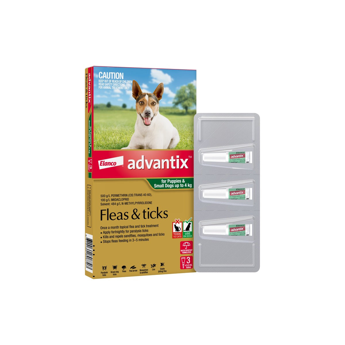 K9 Advantix For Dogs Up To 8.8lbs 0-4kg – front of pack