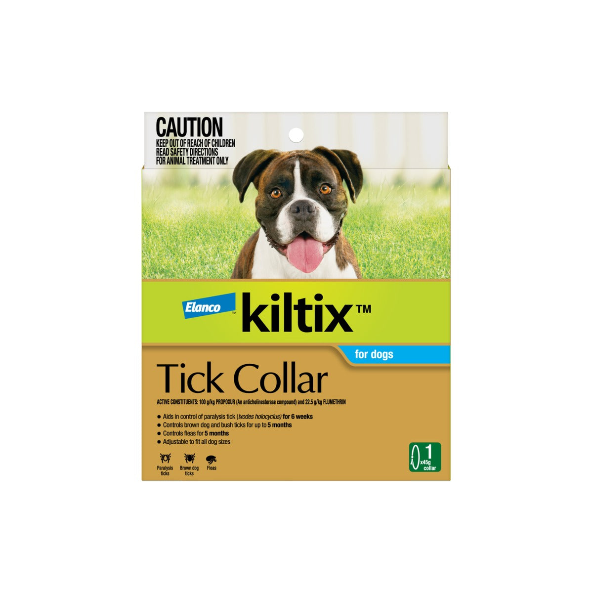 Kiltix Tick Collar For Dogs – front of pack – front of pack