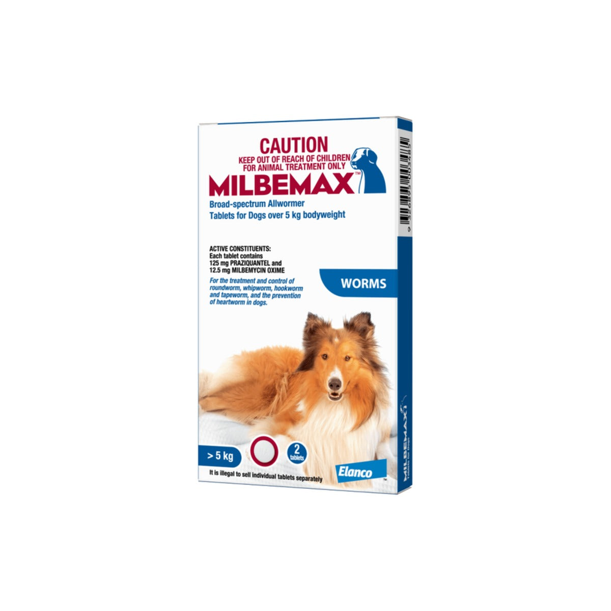 Milbemax Dewormer for Dogs over 11lbs – front of pack – front of pack