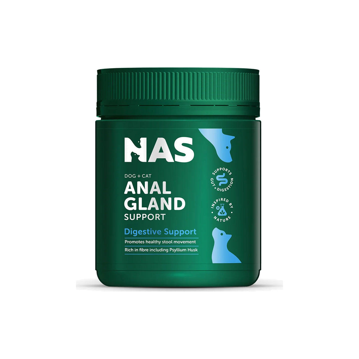 NAS Anal Gland Support for Dogs & Cats – front of pack