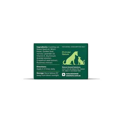 NAS Dermal Cream for Dogs & Cats – back of pack