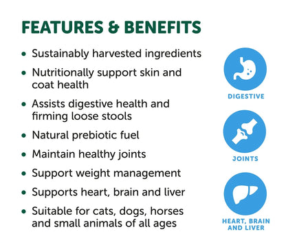 NAS Digestive Plus for Dogs & Cats – features and benefits infographic