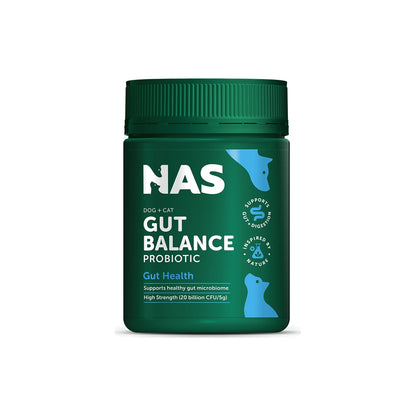 NAS Gut Balance Probiotic for Dogs – front of pack