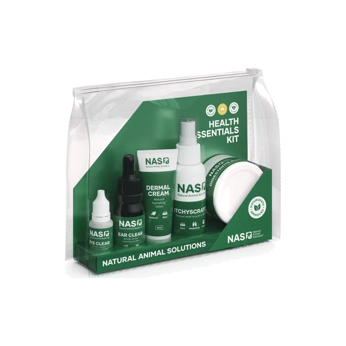 NAS Health Essentials Kit for Dogs & Cats – front of pack