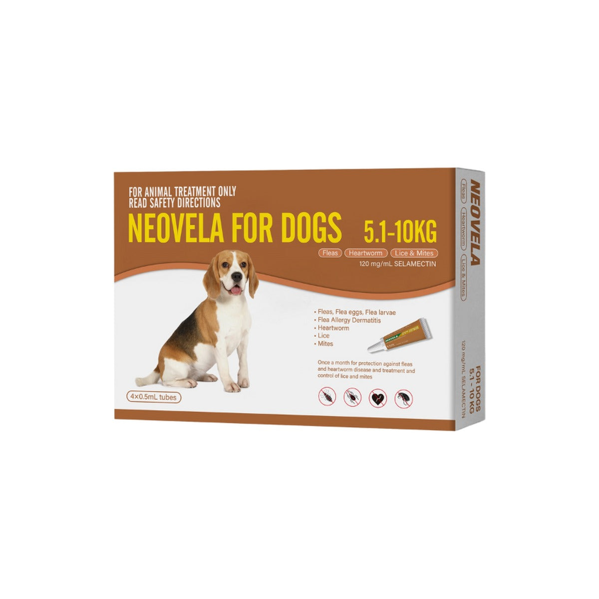 Neovela For Medium Dogs 11.2 - 22lbs Brown – front of pack – front of pack