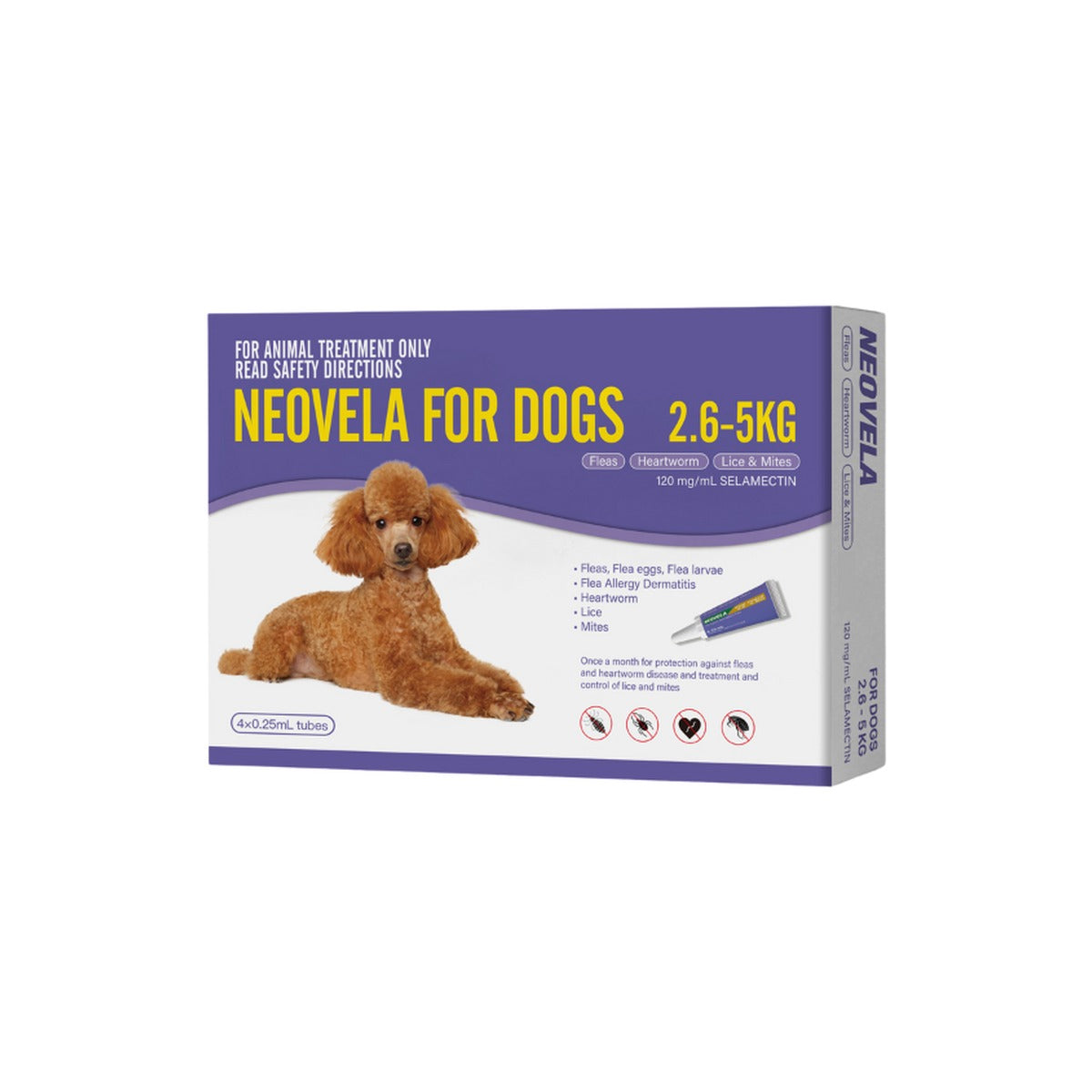 Neovela For Small Dogs 5.7 - 11lbs Purple – front of pack – front of pack