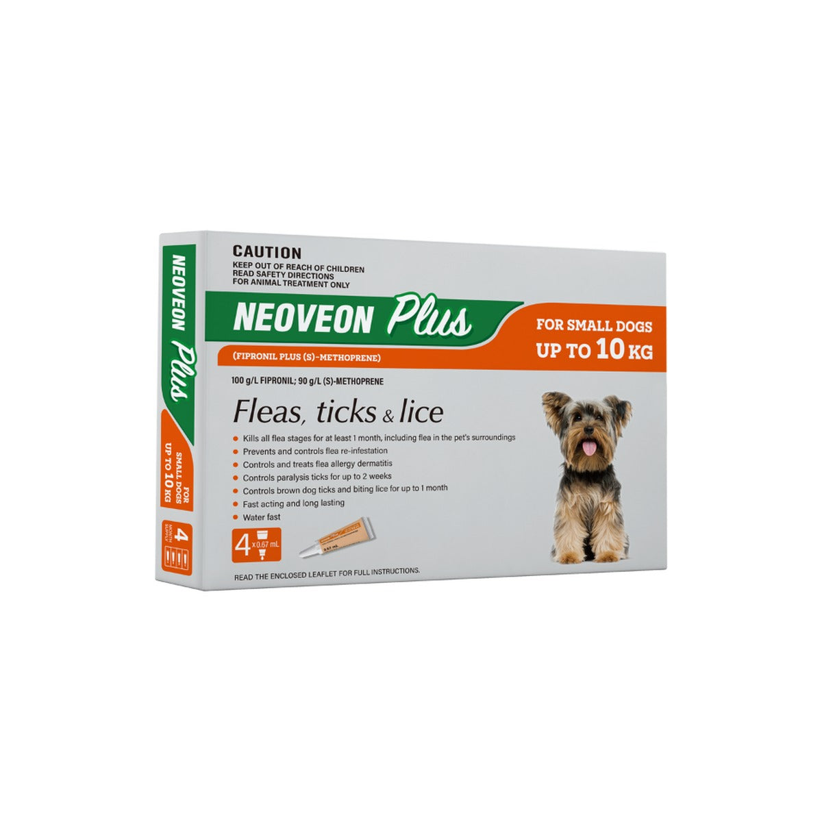 Neoveon Plus For Small Dogs Up To 22lbs Orange – front of pack – front of pack