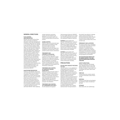 Neovet All Variants – back of pack – back of pack