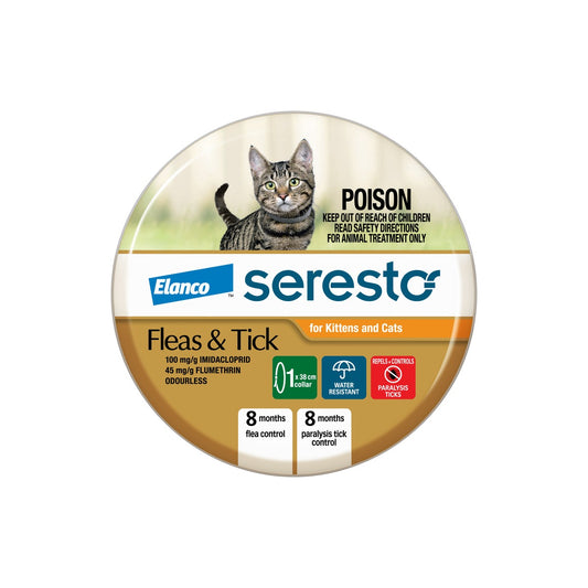 Seresto Flea and Tick Collar for Cats and Kittens - Orange – front of pack – front of pack