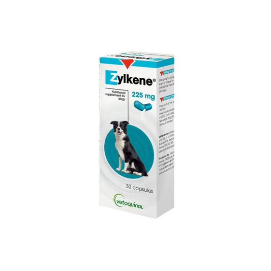 Zylkene Supplement for Dogs 225mg – front of pack – front of pack