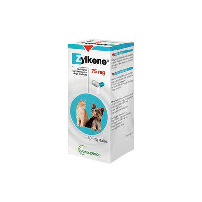 Zylkene Supplement for Dogs 75mg – front of pack – front of pack