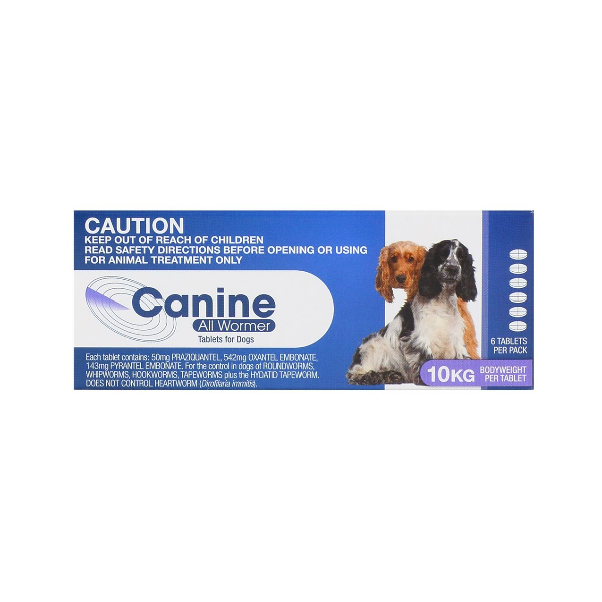 Canine Dewormer Tablets For Dogs 10kg