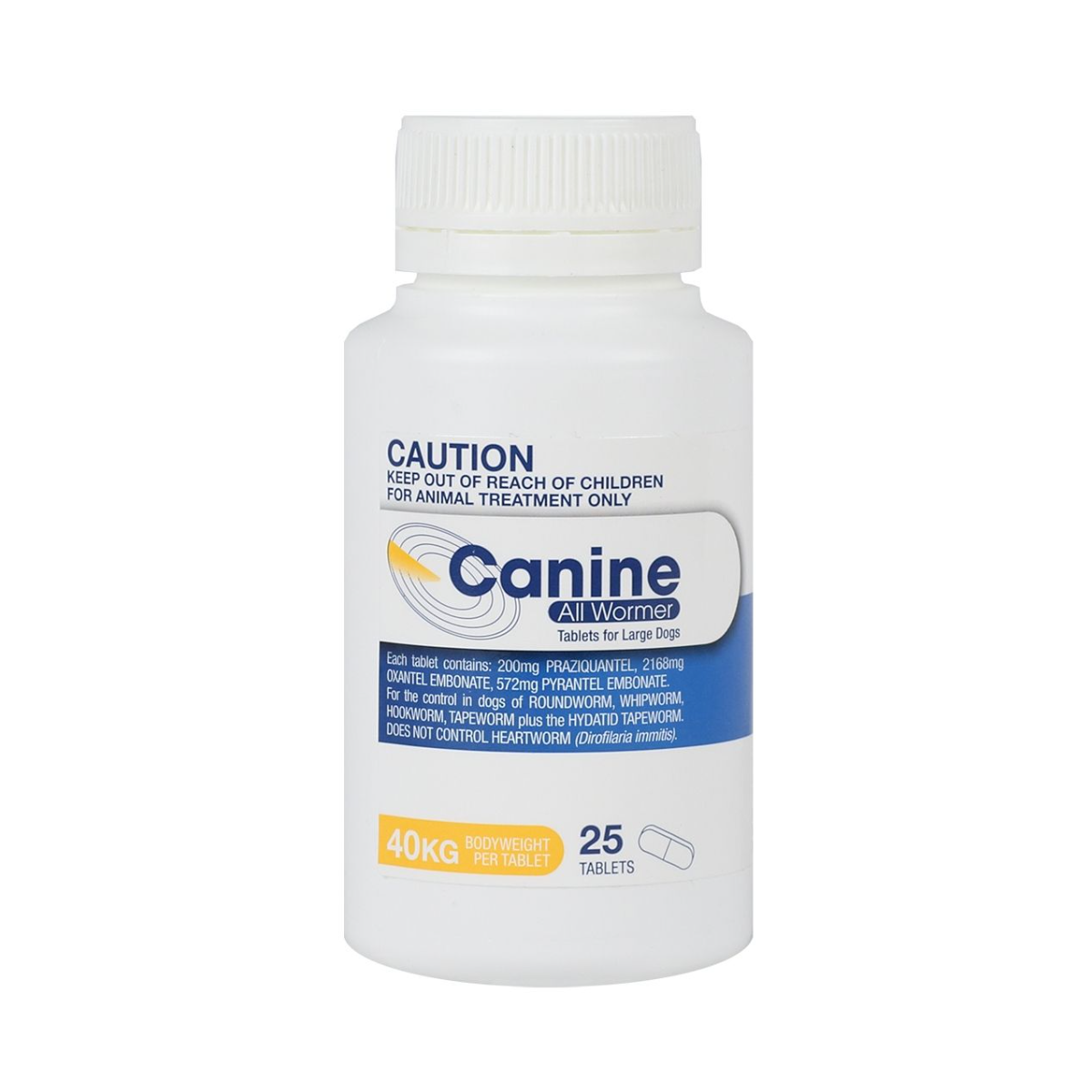Canine Dewormer Tablets For Dogs 88lbs (40kg)