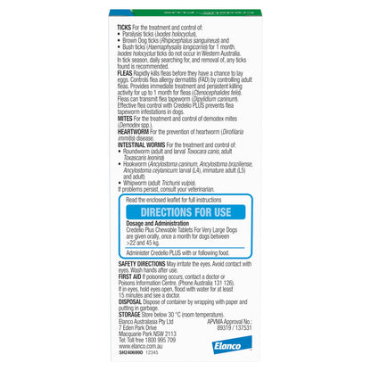 Credelio Dog Health Credelio™ PLUS Blue For Extra Large Dogs 22-45 kg