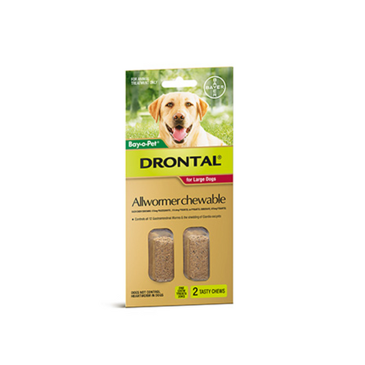 Drontal Allwormer For Large Dogs Up to 77lbs (35kg)