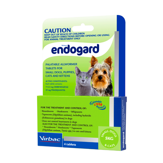Endogard Allwormer For Small Dogs & Kittens 0-10lbs (5kg) Green
