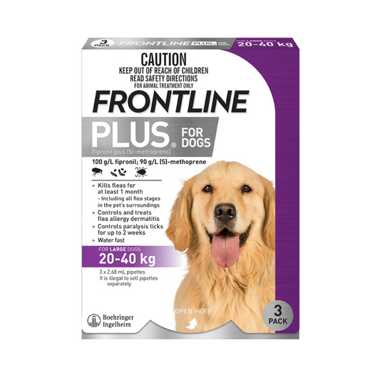 Frontline Plus for Large Dogs 45-88 lbs - Purple