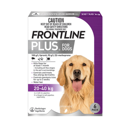 Frontline Plus for Large Dogs 45-88 lbs - Purple