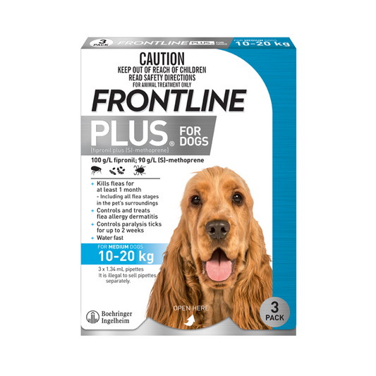 Frontline Plus for Medium Dogs 23-44 lbs - Blue