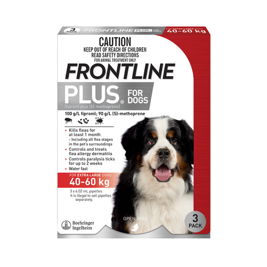Frontline Plus for Extra Large Dogs 89–132 lbs – Red