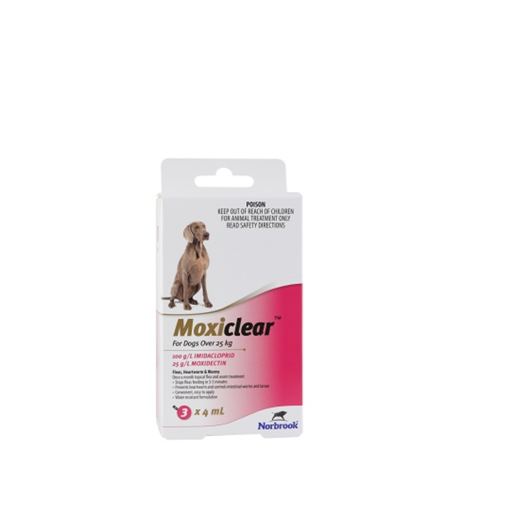 Moxiclear Spot On For Dogs Over 55lbs Pink