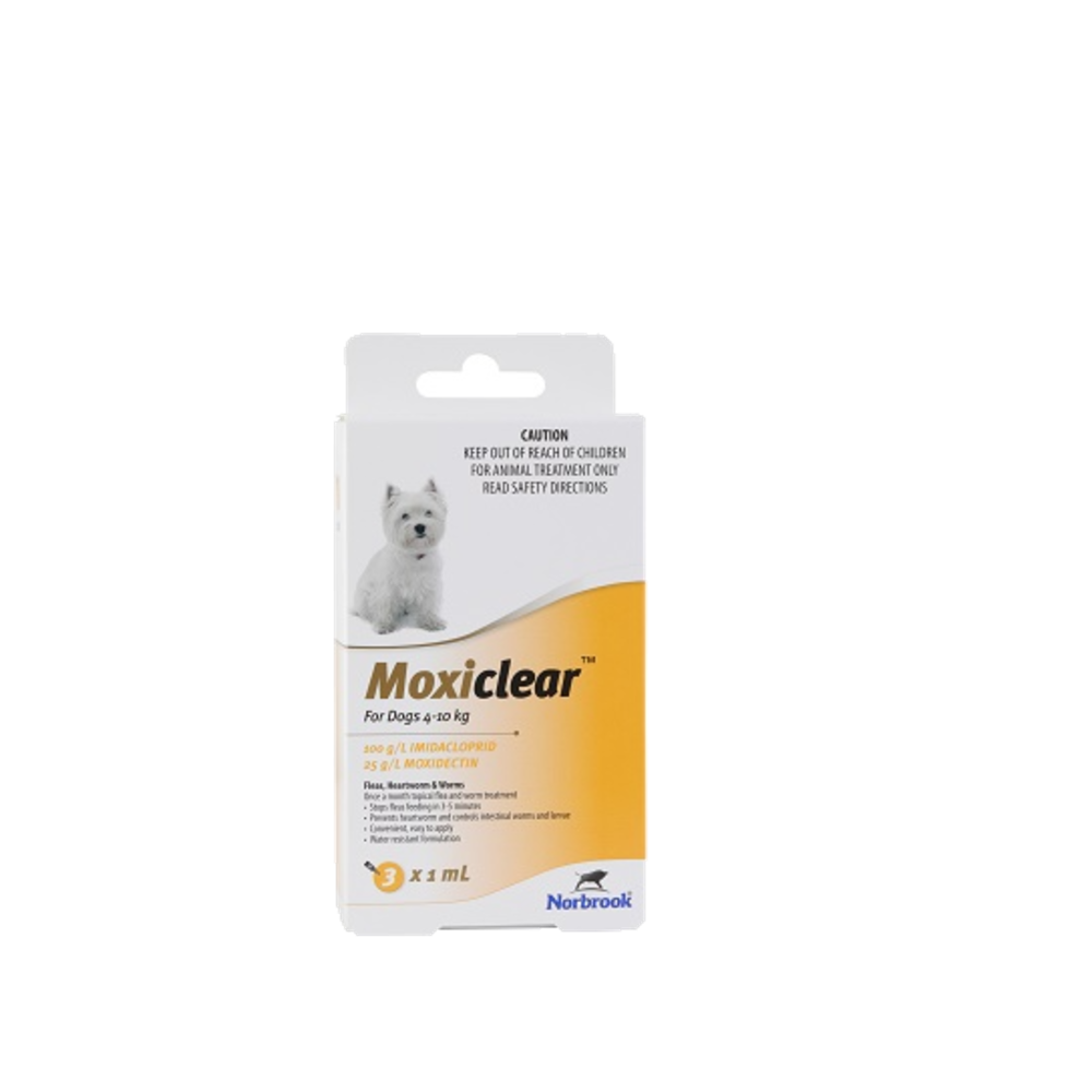 Moxiclear Spot On For Dogs 8.8-22lbs Yellow