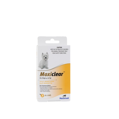 Moxiclear Spot On For Dogs 8.8-22lbs Yellow