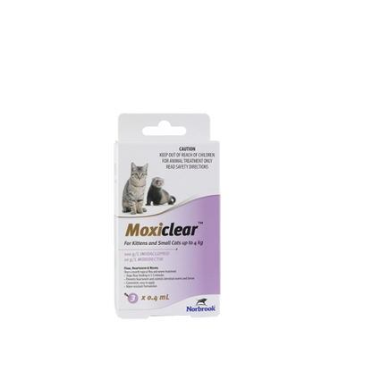 Moxiclear Spot On For Kittens & Small Cats Less than 8.8 lbs Purple