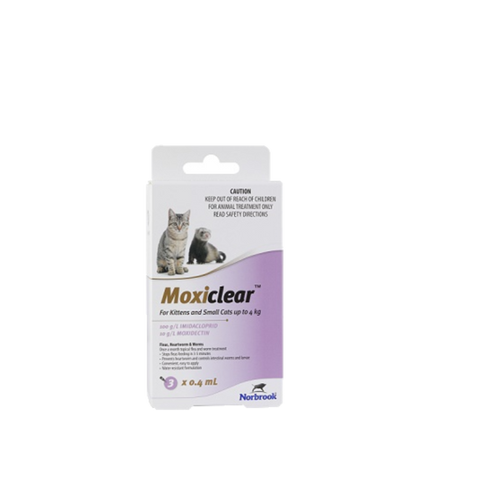 Moxiclear Spot On For Kittens & Small Cats Less than 8.8 lbs Purple